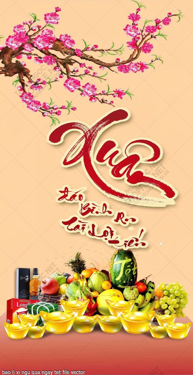 bao li xi ngu qua ngay tet file vector
